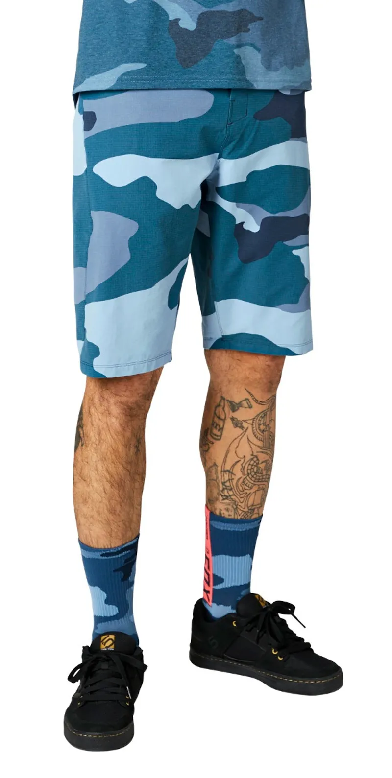 Fox Ranger MTB Shorts Refuel Blue Camo-4